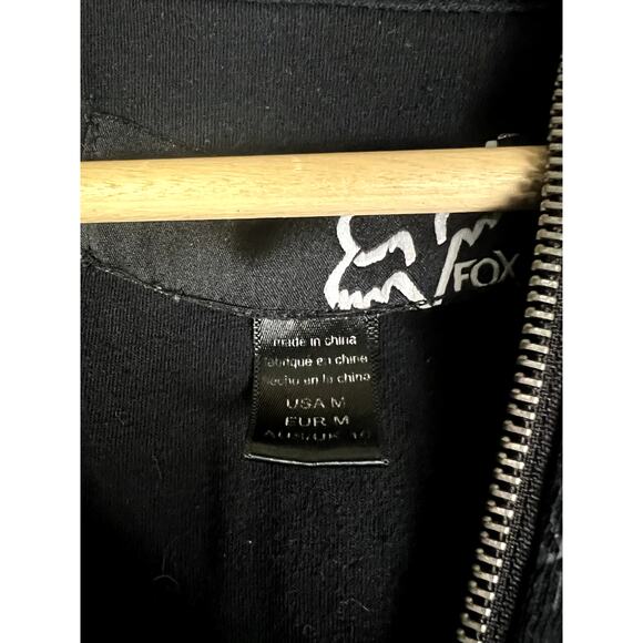 Vintage Y2K Women's Fox Racing Fox Riders Company Zip-Up Sherpa Hoodie - Small - Picture 3 of 8
